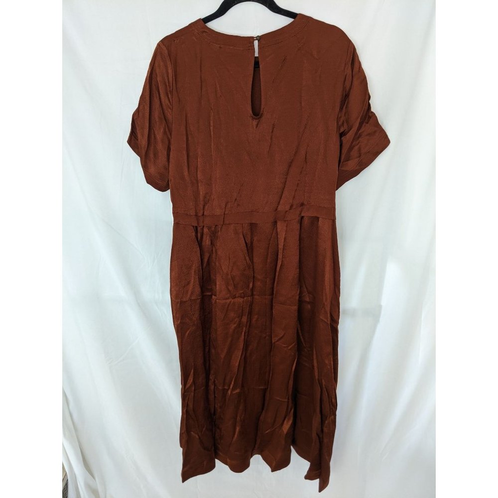 NWT Anthropologie Maeve Jimena Midi Dress Cocoa L - Picture 5 of 9
